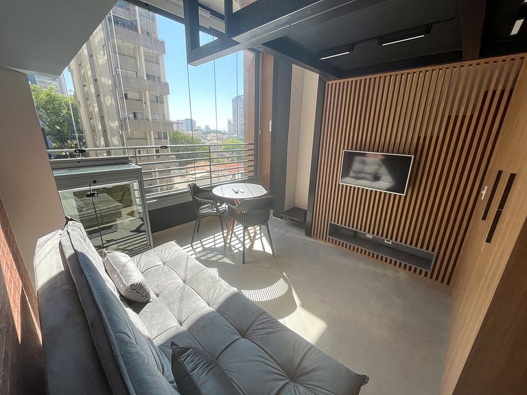 Charmoso Studio com Mezanino - Vila Mariana