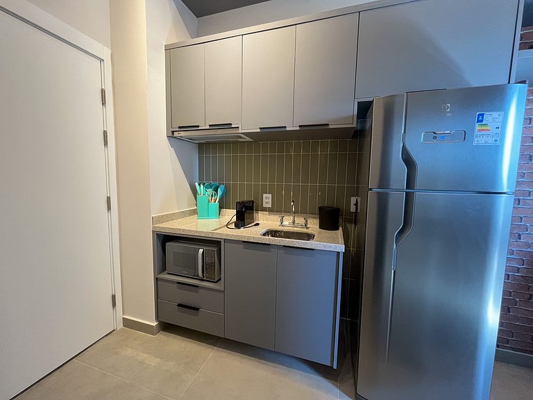 Charmoso Studio com Mezanino - Vila Mariana